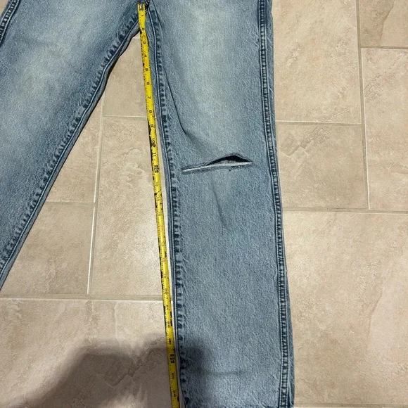 REVICE Light Blue Straight Leg Jeans - Picture 5 of 7